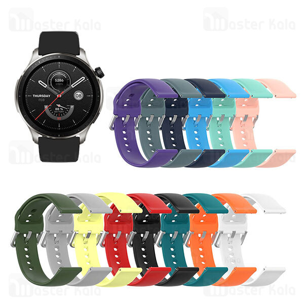 بند سیلیکونی ساعت هوشمند شیائومی Xiaomi Amazfit GTR 4 Strap Silicone Band